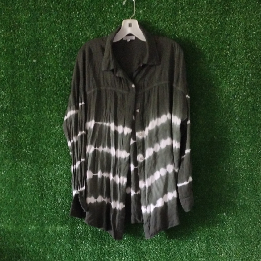 White Birch Monochrome Button-Up Shirt